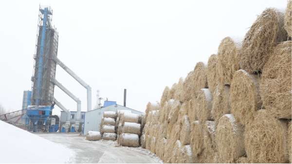 煤炭?jī)r(jià)格高，烘糧利潤(rùn)低，吉林大安市500噸糧食烘干塔改用秸稈大包直燃鍋爐，每天省3萬(wàn)