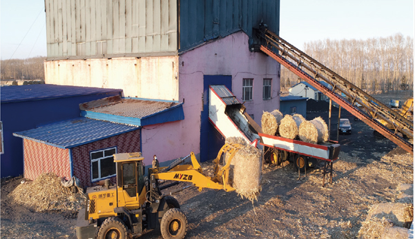 依龍鎮(zhèn)集中供熱站用上利民生物質(zhì)打捆直燃鍋爐，一年省下130萬(wàn)